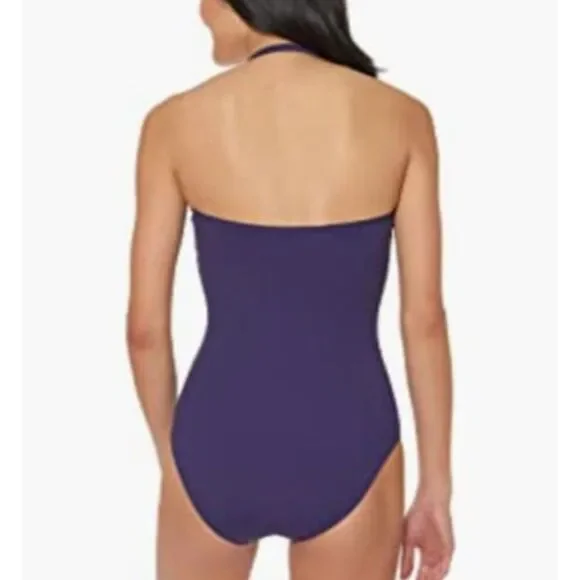 Jessica Simpson Bandeau purple sz SMALL bathing - Picture 6 of 7